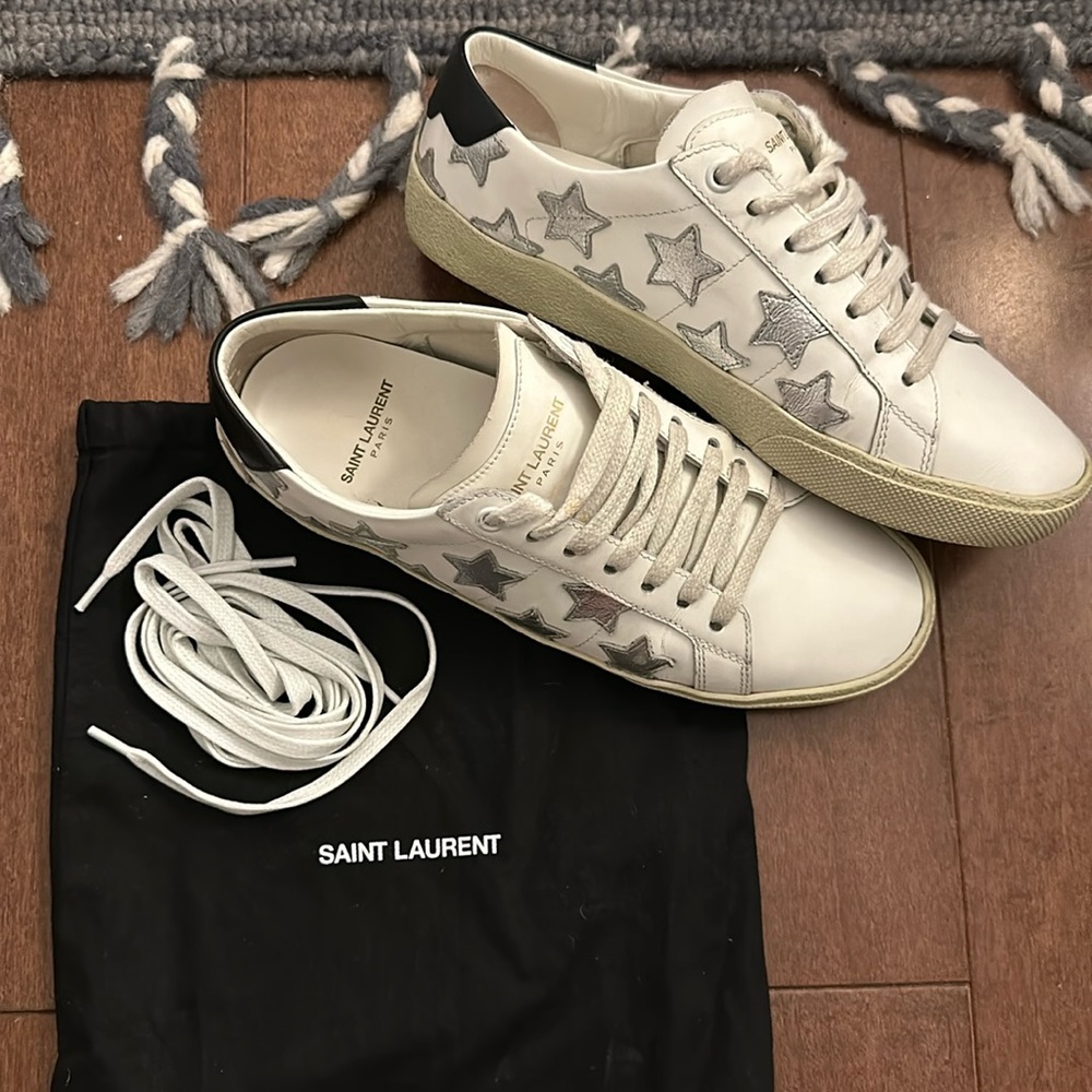 YSL  Court Metallic Star sneakers - Picture 3 of 11